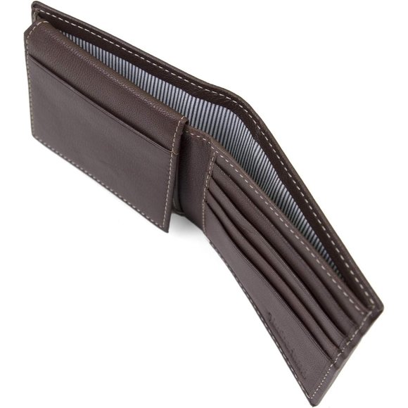 Timberland Men's Leather Wallet with Attached Flip Pocket - Picture 4 of 7